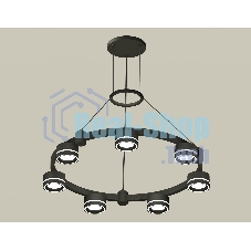Светильник Ambrella light XR92051601/7 SBK/FR черный песок/белый матовый GX53  (A9205, C9238, N8434)