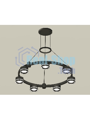 Светильник Ambrella light XR92051601/7 SBK/FR черный песок/белый матовый GX53  (A9205, C9238, N8434)