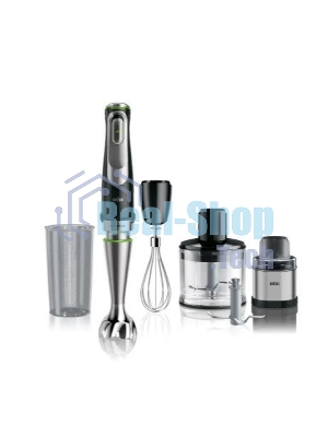 Блендер погружной Braun MQ9138XI, 1200Вт, черный