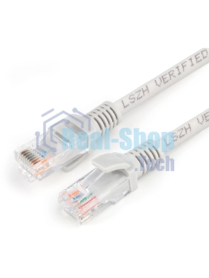 Патч-корд Premier PP31-1M-LSZH 1Гбит/с UTP 4 пары cat.5E CCA molded 1м серый RJ-45 (m)-RJ-45 (m)