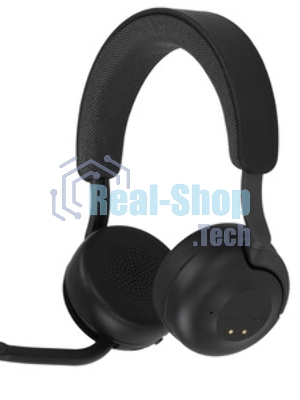 Гарнитура JLab Epic Work ANC Wireless Duo with Stand чёрный, беспроводная, Bluetooth/радиоканал/USB-C, ANC (шумоподавление), до 9 м, в комплекте подставка