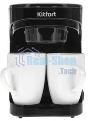 Кофеварка капельная Kitfort KT-764 черный, исп. кофе - молотый, 0.3 л, 450 Вт