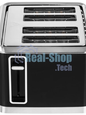 Тостер BQ T4000 чёрный/нержавеющая сталь, 1600 Вт, 4 слота