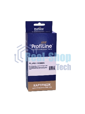 Картридж струйный ProfiLine PL-PFI-102MBK для принтеров Canon IPF510/IPF605/IPF610/IPF650/IPF655/IPF710/IPF750/IPF755/IPF760/IPF765 с чернилами Matte Black