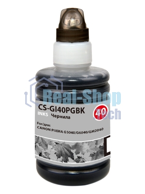 Чернила Cactus CS-GI40PGbK черный140мл для Canon Pixma G5040/G6040/GM2040