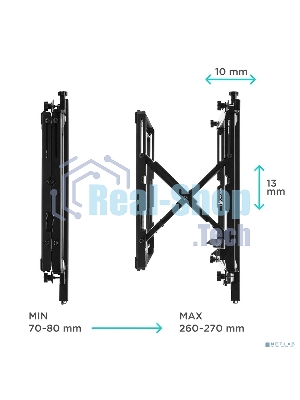 Настенное крепление ONKRON PRO7 Mдля видеостен 40”-70