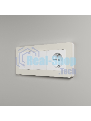 Рамка на 3 поста WERKEL Split (айвори/белый, soft-touch) W0033066