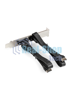 Планка портов в корпус 2xType-C SuperSpeed+ ExeGate BrctUSB32E-2C (USB3.2 Gen2 2xType-E 20Pin Male --> 2xType-C USB 3.2 Gen 2, SuperSpeed+ скорость до 10 Гбит/с, кабель 30 см)