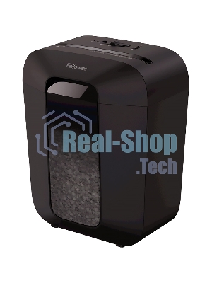 Шредер Fellowes PowerShred LX41 черный (секр.P-4)/перекрестный/8лист./17лтр./скрепки/скобы/пл.карты