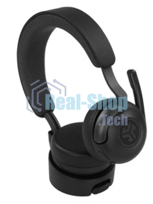Гарнитура JLab Epic Work ANC Wireless Duo with Stand чёрный, беспроводная, Bluetooth/радиоканал/USB-C, ANC (шумоподавление), до 9 м, в комплекте подставка