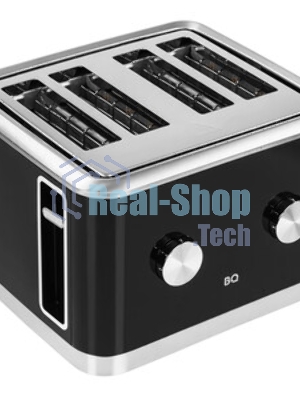 Тостер BQ T4000 чёрный/нержавеющая сталь, 1600 Вт, 4 слота