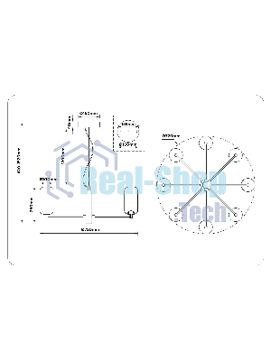 Подвесной светодиодный светильник Ambrella light LH11109/8 WH/FR белый/белый матовый 28W 3000K D720*280
