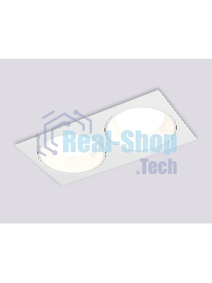 Светильник Ambrella light TN52343/2 SWH/GWH белый песок/белый глянец GX53 max 12W 220*115*25