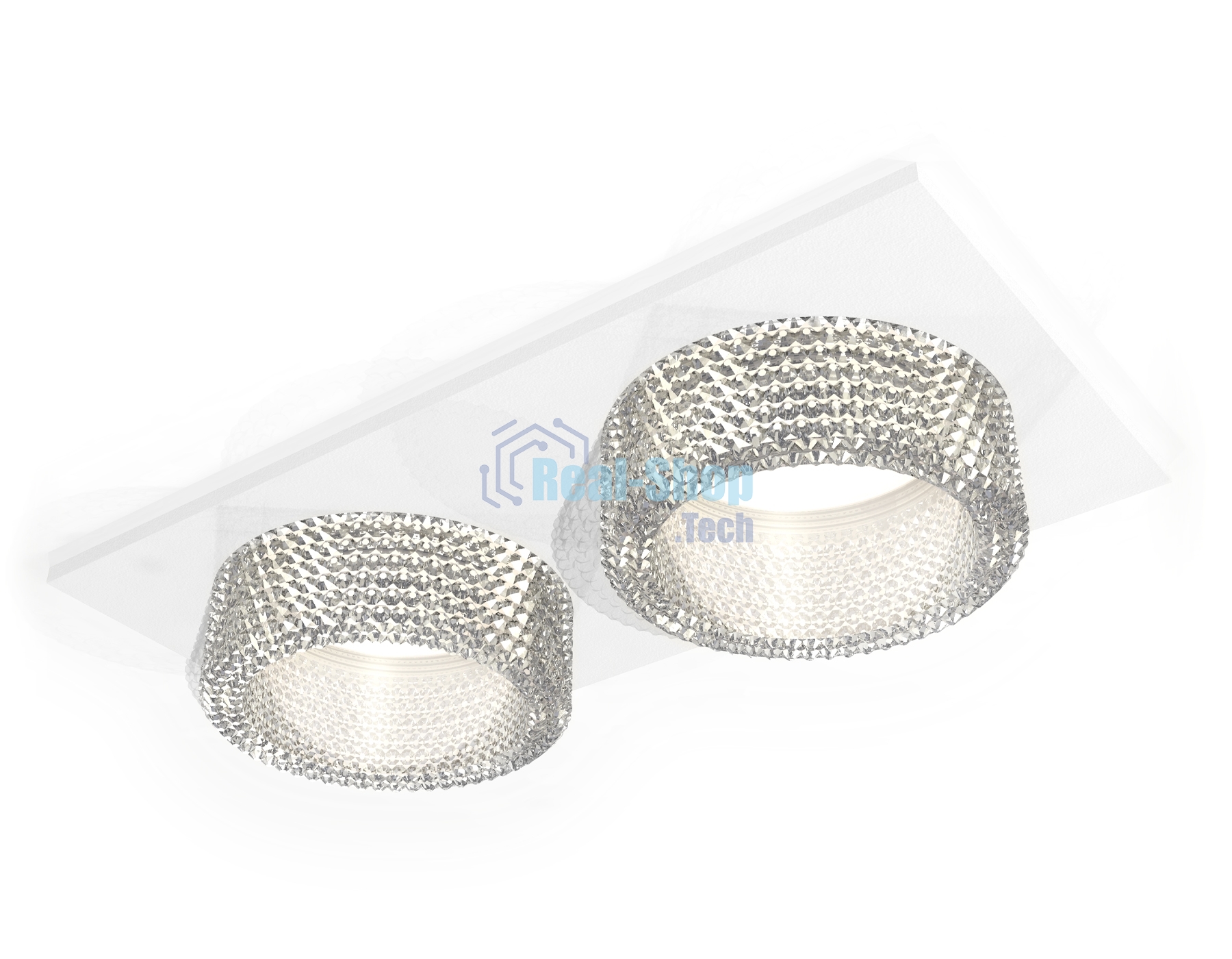 Комплект встраиваемого светильника Ambrella light XC6525040 SWH/CL белый песок/прозрачный MR16 GU5.3 (C6525, N6150)