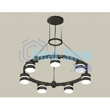 Светильник Ambrella light XR92051602/7 SBK/FR черный песок/белый матовый GX53  (A9205, C9238, N8445)