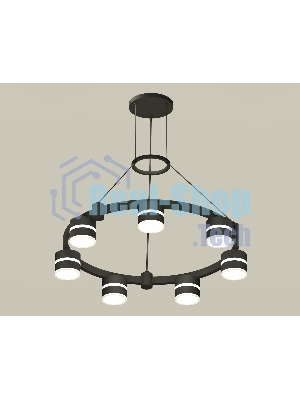 Светильник Ambrella light XR92051602/7 SBK/FR черный песок/белый матовый GX53  (A9205, C9238, N8445)