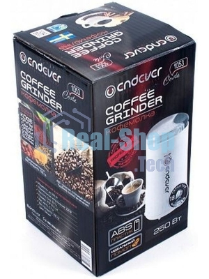 Кофемолка Endever Costa-1053, 250 Вт, 15000 об/мин, вес продукта для помола 100 гр, ABS-пластик, защита от перегрева двигателя