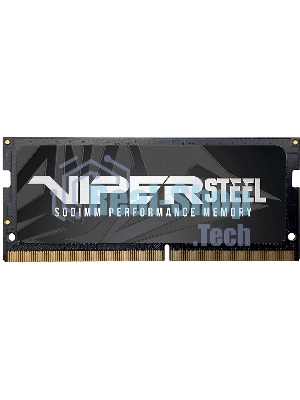 Оперативная память Patriot Steel Series, DDR4, 16GB (1x16 GB), 3200 MHz, CL22, радиатор, черный, SO-DIMM