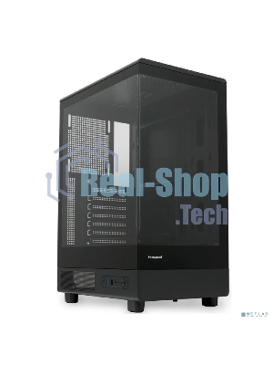 Компьютерный корпус без блока питания HSPD F510, Panoramic Mid Tower, черный, TG, 0.5 SPCC, no fans ATX, mATX, mITX 180/280/160мм 1x2.5