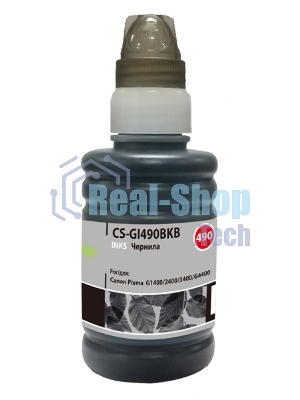 Чернила Cactus CS-GI490BKB черный100мл для Canon Pixma G1400/G2400/G3400