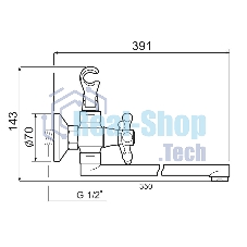 SL71-143P Смеситель для ванны
