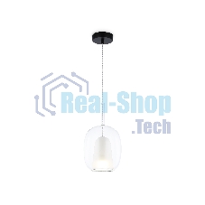 Подвесной светильник Ambrella light LH11121 BK/WH/CL черный/белый/прозрачный E27 max 60W D175*310
