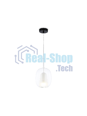 Подвесной светильник Ambrella light LH11121 BK/WH/CL черный/белый/прозрачный E27 max 60W D175*310