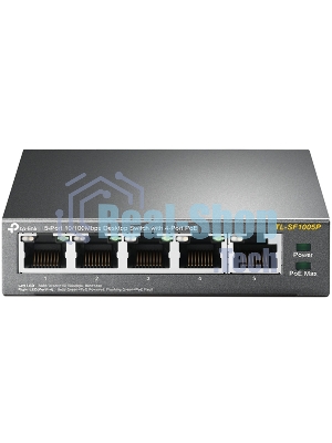 Коммутатор TP-Link SMB TL-SF1005P 5-портовый 10/100 Мбит/с настольный коммутатор с 4 портами PoE