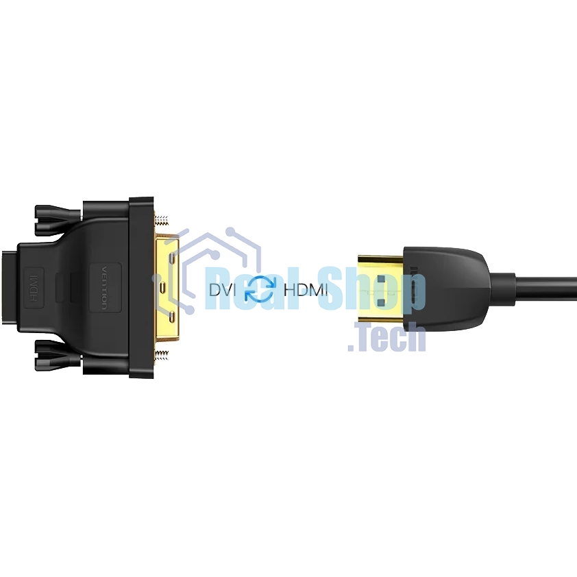 Адаптер-переходник Vention DVI 24+1 M/HDMI 19F