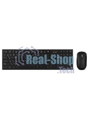 Комплект беспроводной SVEN ножничная клавиатура + мышь KB-C2550W черный (109 кл.,12Fn, 1000DPI, 2+1 кл.)
