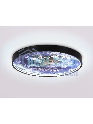 Настенно-потолочный светодиодный светильник Ambrella light FW11132 BK черный 18W LED 3000-6400K D300*38