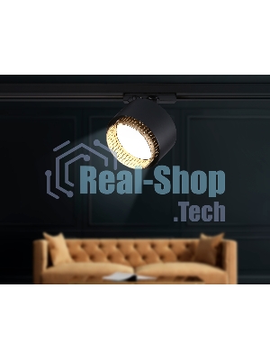 Трековый однофазный светильник Ambrella light GL5381 BK/GD черный/золото GX53 max 12W D95*130
