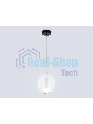 Подвесной светильник Ambrella light LH11121 BK/WH/CL черный/белый/прозрачный E27 max 60W D175*310