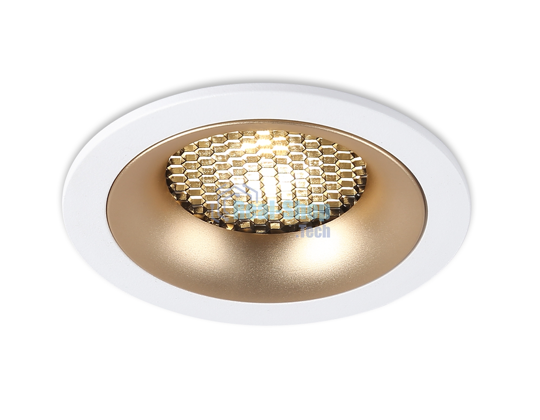 Светильник встраиваемый Ambrella light TN102723 WH/GD белый/золото GU5.3 92*92*23