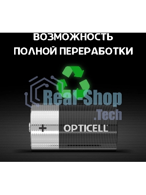 Элемент питания алкалиновый D/LR20 1.5В (блист. 2шт) Basic Opticell 5051005