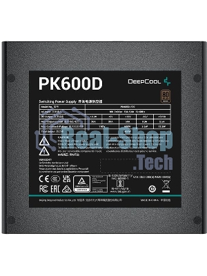 Блок питания Deepcool/GamerStorm PK600D, 80 PLUS Bronze, 120мм, черный