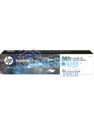 Картридж струйный HP 981Y голубой Original PageWide Crtg