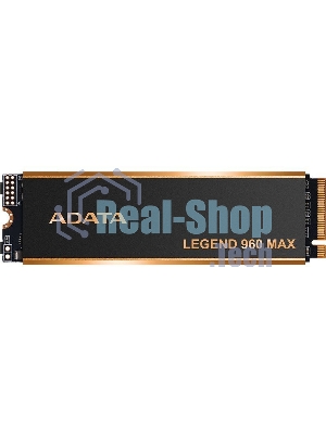 Накопитель SSD ADATA LEGEND 960 MAX, 2Tb, PCIe 4.0 x4, M.2 2280, NVMe, R/W 7400/6800, с радиатором