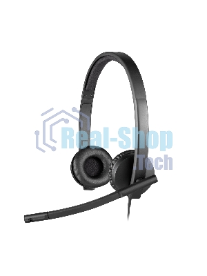 Гарнитура Logitech USB Headset H570e Stereo чёрный, проводная, USB