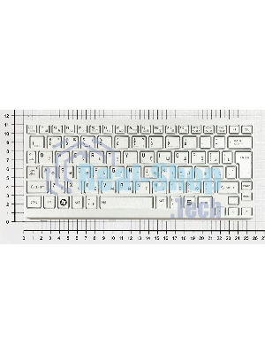 Клавиатура для ноутбука Toshiba mini NB200 NB300 NB305 серебристая