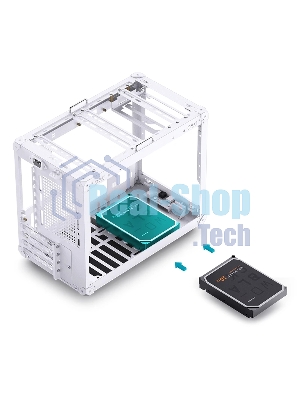 Компьютерный корпус без блока питания JONSBO C6 MAX Handle, Mini-Tower, TG, no fan, 1xUSB-A 3.0 + 1xUSB-C 3.1, mATX, mITX белый