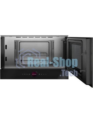Встраиваемая микроволновая печь Bosch BER7321B1 900Вт, 5 режимов, кварцевый гриль,инвертер, 21 л, черный, петли справа