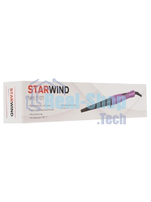 Щипцы для завивки волос Starwind SHE3101 фиолетовый, 13-19 мм, 200 °C, 1 режим