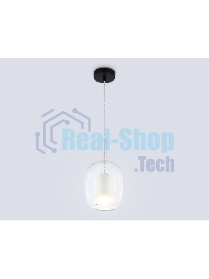 Подвесной светильник Ambrella light LH11121 BK/WH/CL черный/белый/прозрачный E27 max 60W D175*310