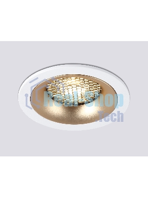 Светильник встраиваемый Ambrella light TN102723 WH/GD белый/золото GU5.3 92*92*23