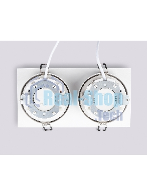 Светильник Ambrella light TN52343/2 SWH/GWH белый песок/белый глянец GX53 max 12W 220*115*25