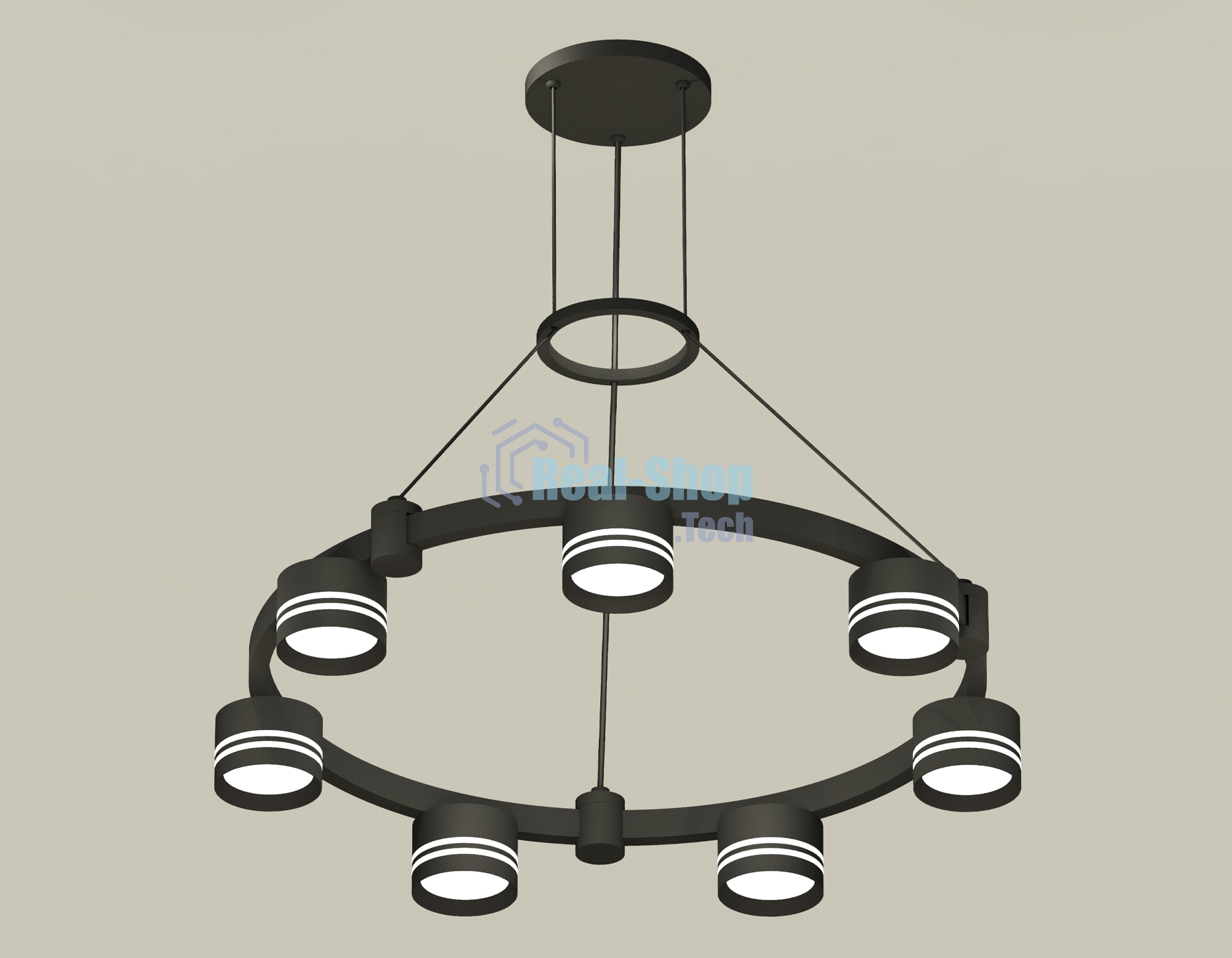 Светильник Ambrella light XR92051603/7 SBK/FR черный песок/белый матовый GX53  (A9205, C9238, N8478)