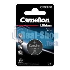 Элемент питания литиевый Camelion CR CR2430 BL-1 (блист.1шт)