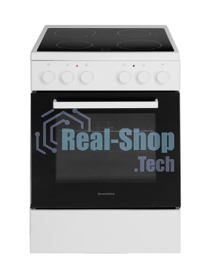 Плита электрическая Maunfeld MEC65CW07 белый, конфорок 4 шт, духовка 60 л, 60 см x 85 см x 60 см
