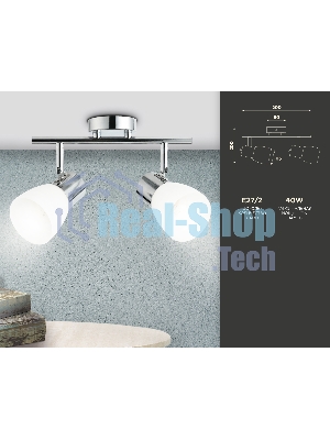 Светильник Ambrella light TR3963/2 CH/FR хром/белый матовый E27*2 max 40W 200*105*200